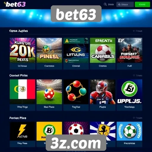 bet63 | Opções de jogos e categorias oferecidas por bet63